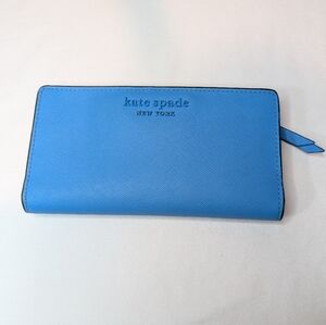 Kate Spade Blue Button Wallet